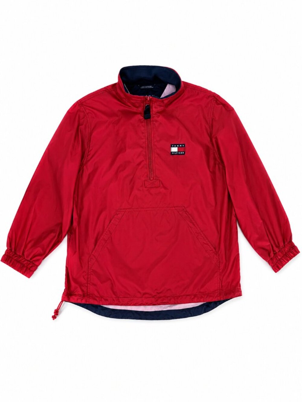 Vintage Tommy Hilfiger 90s Windbreaker 🔥 Red Pullover Jacket M NWT